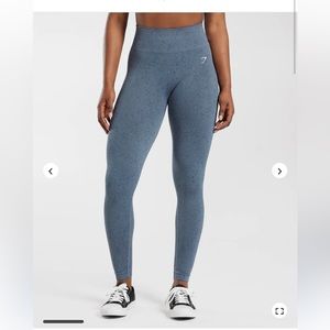 Gymshark Adapt Fleck Seamless Leggings - Evening Blue 
Small